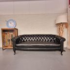 Hampton Classic Chesterfield Bank Set (2-Zits + 3-Zits) – Zwart, Leer thumbnail 3