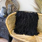 Rotan Zwarte Mand Of Schaal Zwart/Beige Boho Stijl Yvonne Kwakkel thumbnail 4