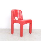 Joe Colombo Universal Stoelen Rood, 1960s thumbnail 8