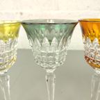 5 Gekleurde Kristallen Wijnglazen Kh Cristal thumbnail 6