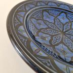 Blauw Zwart Wandbord Marrokkaans Wandbord thumbnail 6