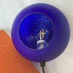 Vintage Kobalt Blauwe Egg Lamp Eivormig Murano thumbnail 6