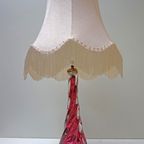 Val St Lambert Roze Glazen Tafellamp thumbnail 2