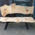 Prachtige Grote Boomstam Tuinbank 210 Cm thumbnail 10