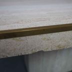 Travertine Dining Table By Jean Charles & Willy Rizzo, 1970' thumbnail 13