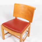 Set Of 4 Vintage Architectural Danish Chairs / Eetkamerstoelen thumbnail 8