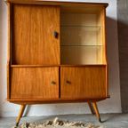 Retro Vintage Mid-century Dressoir,high-board,barkast,vitrine thumbnail 6