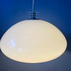 Mushroom Hanglamp - White Space Age Light Fixture thumbnail 2