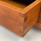 Vintage Wandplank Met Lades, Dyrlund, Massief Teak, Denemarken 1970'S thumbnail 6
