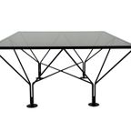 Vintage Salontafel Paolo Piva Stijl Met Rookglas 80's Design thumbnail 2