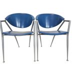 Calligaris - Leer - Eetkamerstoelen Set (2) - Made In Italy - 1990'S thumbnail 8