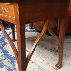 Prachtig Antiek Frans Bureau In Art Nouveau Stijl. thumbnail 2
