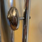 Vintage Staande Kapstok Met Spiegel Aluminium Frans thumbnail 8