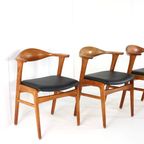 Set 4 Erik Kirkegaard Hong Mobelfabrik Stoel Stoelen Vintage thumbnail 9