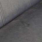 Leuke Schuitema Art Deco Design Bank Met Mooie Blauwe Nubuck Lederen Bekleding thumbnail 14