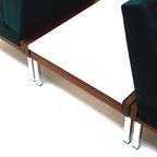 Set Van 2 Fauteuils En Salontafel / Modulaire Bank Gemaakt In De Jaren '60 thumbnail 4