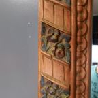 Console Tafel Met Marmeren Blad En Hoge Halspiegel thumbnail 3
