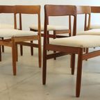 Set 6 A. Younger Stoelen Eetkamerstoelen Vintage Reupholstered thumbnail 17