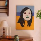 Popart Vrouwelijk Portret, Circa 1970 thumbnail 6