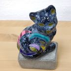 Kleurrijk Katten Beeldje Moderne Kunst thumbnail 2