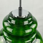 Rare Green Glass Pendant Light By Peill And Putzler 1960 thumbnail 8
