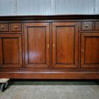 Klassieke Donker Kersen Dressoir, Wandtafel, Console thumbnail 3