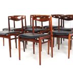 Set 8 Palissander Stoelen 'vesterlund' Vintage thumbnail 15