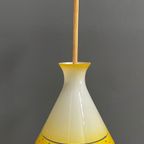 Yellow Glass Pendant Lamp 1950S thumbnail 3