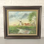 Georges Tahon - Schilderij - St-Karelsmolen De Moeren thumbnail 6