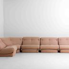 Italiaanse Mid-Century Modulaire "Nuvulone" Sofa Van Rino Maturi In Vaagroze Stof, 1970S thumbnail 2
