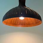 Midcentury Houten Hanglamp Swirl Design Hans Agne Jakobssons thumbnail 7