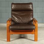 Vintage Deense Fauteuil – L. Olsen & Son – Teakhout – Jaren 60 thumbnail 12
