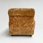 Roestbruine Italiaanse Velvet Fauteuil, 1970’S thumbnail 11