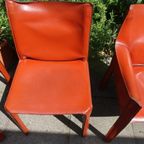 Mario Bellini Diner Chairs Cassina 1970’s Cab 412 & 413 thumbnail 10