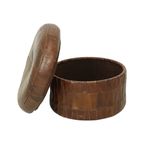 Design Mushroom Poef Opbergruimte De Sede Bruin Leer 57cm thumbnail 8