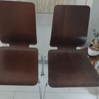 Vintage Stoelen Ikea Gilbert Bruin 2X thumbnail 3