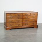 Groot Antiek Eikenhouten Dressoir/ Ladekast/ Commode, Balie Of Presenteer Kast thumbnail 2