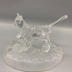 Decoratie Object Kristallen Poes Met Kitten D'arques France thumbnail 9