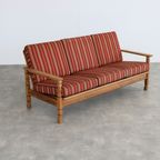 Brutalist Bank | Vintage Sofa | Jaren 60 | Eiken thumbnail 7