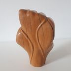 Reliving Vintage Houten Beeld Vuist Hand Beeldje Houtsnijwerk thumbnail 4