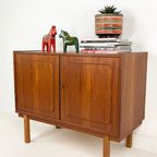 Scandinavisch Vintage Teak Fineren Kast thumbnail 4