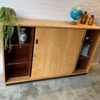 Vintage Mid-century (xl) Schoolkast,schuifdeurkast,dressoir thumbnail 13