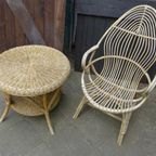 Mooi Rotantuin Setje Stoelen Tafeltje thumbnail 2