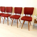 4 X Retro Vintage Stoel Eetkamerstoel Jaren 50 60 Stoelen thumbnail 2