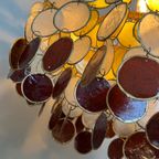 Vintage Schelpen Retro Kleuren Hanglamp Capiz Lamp Kroonluchter thumbnail 2