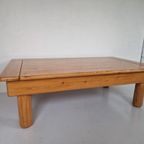 Japandi Stijl Vintage Zweedse Grenen Salon Tafel. thumbnail 7