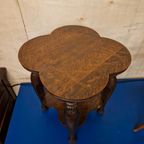 Charmant Antieke Bijzettafel Plantentafel Tafeltje thumbnail 5