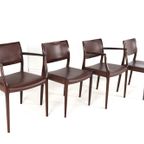 Set Van 2 +2 Stoelen Niels Otto Moller Model 65 + 80 Vintage Palissander thumbnail 19