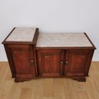 Vintage Tv Meubel, Dressoir Sideboard Met Marmer Blad 712 thumbnail 17