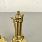 2 Antieke Bronzen Scheepslamp Voetjes thumbnail 6